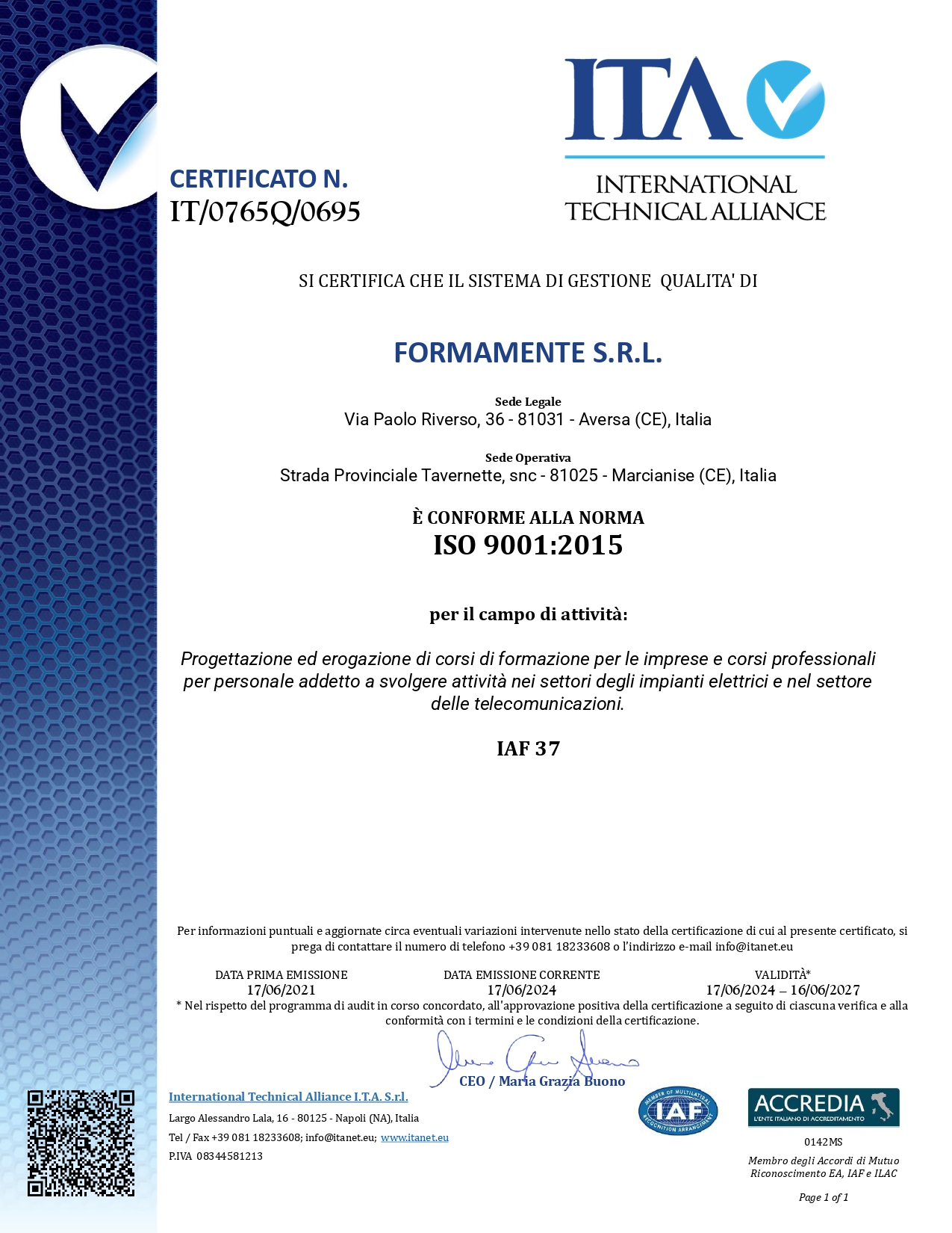 2024.07.17 CERTIFICATO ISO 9001 FORMAMENTE SRL SCAD. 16.07.2027_page-0001